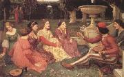 John William Waterhouse A Tale from The Decameron (mk41) painting